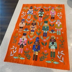 Anthropologie Nutcracker Dish Towel